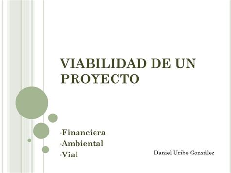 Ppt Viabilidad De Un Proyecto Powerpoint Presentation Free Download