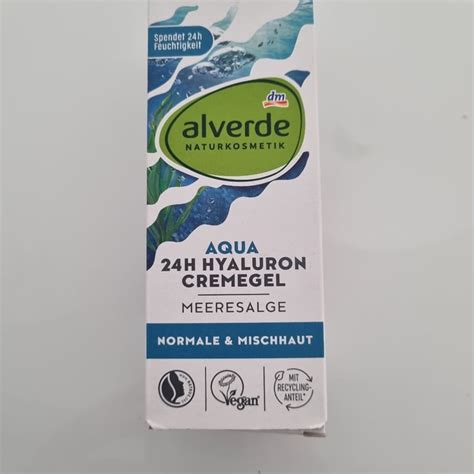 Alverde Naturkosmetik Aqua 24H Hyaluron Cremegel Review Abillion