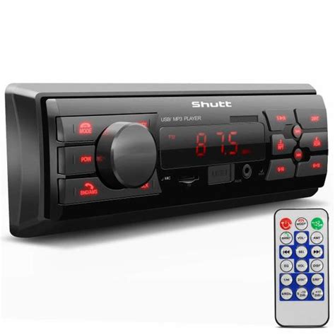 Som Automotivo Mp Player Shutt Montana Din Usb Bluetooth Leitor De