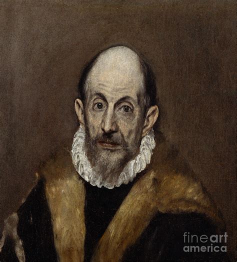 Portrait Of An Old Man C 15901600 Oil On Canvas Painting By El