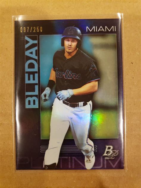 2020 Bowman Platinum Wal Mart Top Prospects Purple 250 JJ Bleday