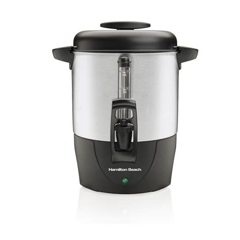 Hamilton Beach 40 Cup Coffee Urn, Black & Stainless - 40514R