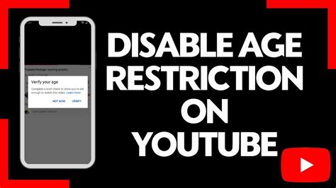 how to get rid of age restriction on youtube