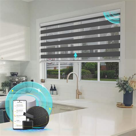 Citolen Motorized Blinds With Integral Valance Zebra Blinds Upgraded