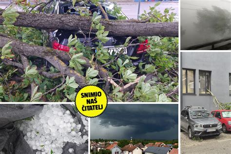 Video Potpuni Kaos U Zagrebu I Okolici Nevrijeme Upalo Stabla I