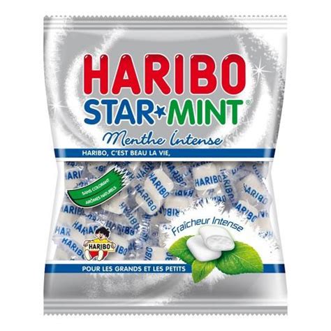 30 Sachets Bonbons Haribo Star Mint 100g Sachets Haribo 120g