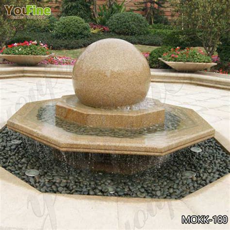 Floating Sphere Granite Rolling Ball Fountain Mokk Youfine Sculpture