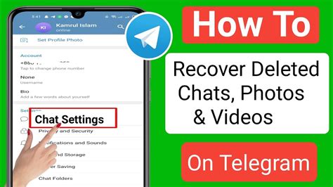 How To Recover Deleted Telegram Chats Messages Pictures And Videos