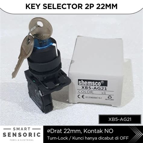 Jual Key Selector Switch Xb Ag Mm Posisi Kunci Shemsco Schneider