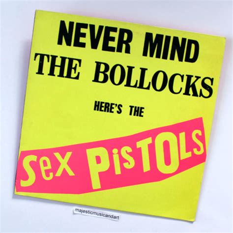 Vintage Uk Vinyl The Sex Pistols Never Mind The Bollocks Lp Ex Nm