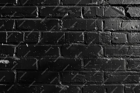 Premium Photo Horizontal Part Of Black Painted Brick Wall Horizontal Part Of Black Painted