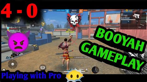 4 0👿 Booyah Gameplay🔥 Free Fire Booyah Gaming Match😶‍🌫️ Playing