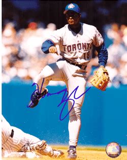 SIGNED photo HOMER BUSH #4 Toronto Blue Jays - Main Line Autographs