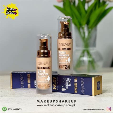 Emelie Full Coverage Skin Foundation Spf Makeup Shakeup Pvt Ltd