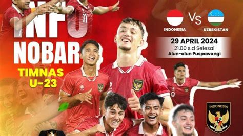 Ini Dua Lokasi Nobar Timnas U Indonesia Vs Uzbekistan Di Indramayu