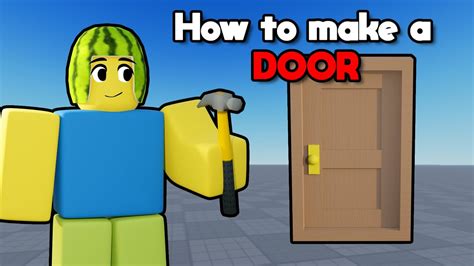 How To Make A Working Door In Roblox Studio YouTube