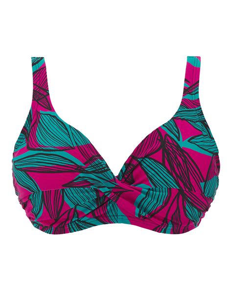 Magisculpt Twist Front Bikini Top J D Williams