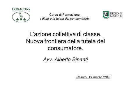 Art 140 Bis Azione Di Classe Ppt Scaricare