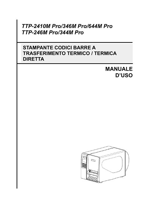 Tsc Ttp M Pro Series Manuale Utente Manualzz