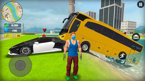 Police Officer Car Chase Open World Coach Passenger Bus Go To Town 6