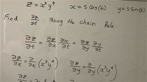 Multivariable Calculus The Chain Rule Youtube