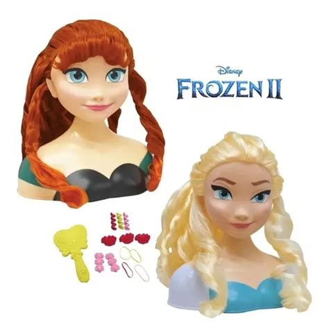 Cabeza Para Peinar A Tu Princesa Frozen Elsa Anna Original En Venta En