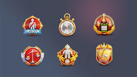 Artstation Game Badges Set Game Assets