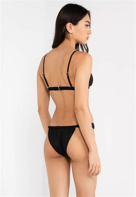 Buy Cotton On Body Thick Gathered Strap Brazilian Bikini Bottom