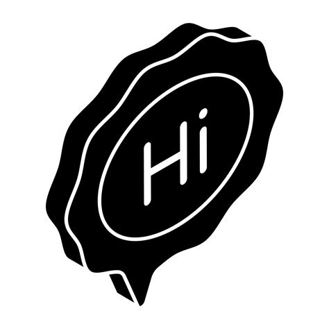 Hi message icon, editable vector 23505959 Vector Art at Vecteezy