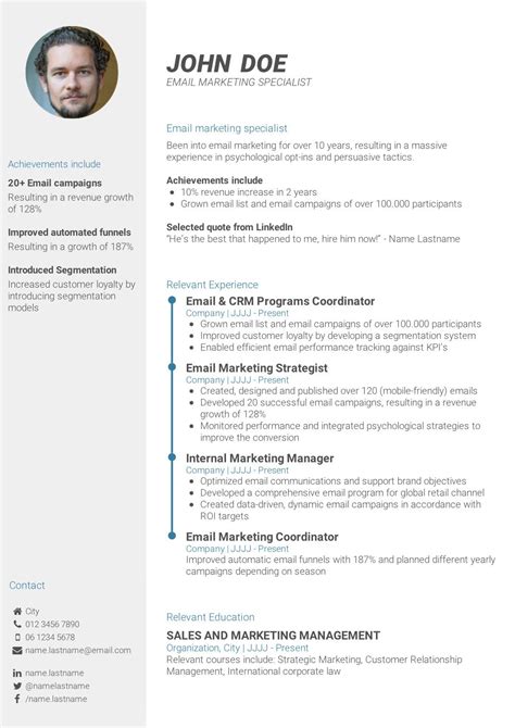 Write a powerful CV summary - How to write a CV | CV-Template