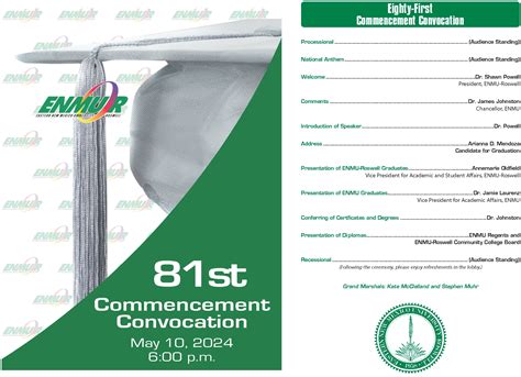 81st Commencement Convocation (Spring 2024) | Eastern New Mexico ...