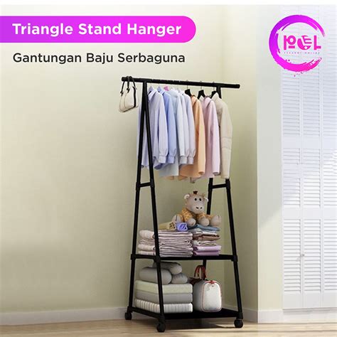 Jual Pol Cod Triangle Stand Hanger Rak Segitiga Gantungan Baju