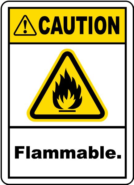 Caution Flammable Label - Get 10% Off Now