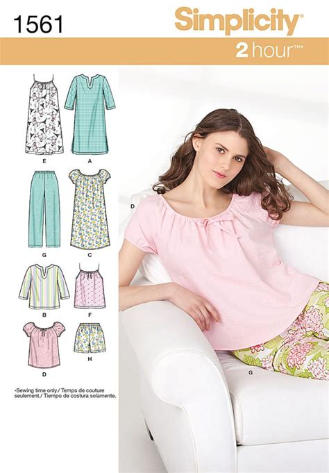 Simplicity Creative Group Misses Sleepwear Pajama Pattern