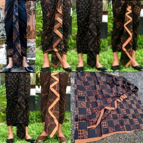 Jual Kamen Cowok Motif Batik Bali Lembaran Dan Setengah Jadi Bahan