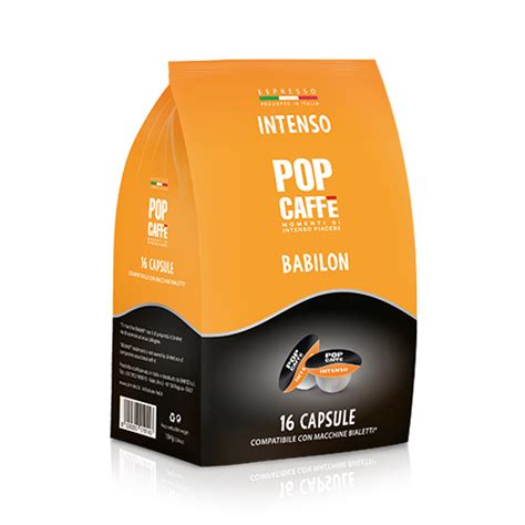 16 capsule Pop Caffè Babilon miscela Intenso compatibili Bialetti