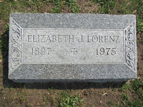 Emma Elizabeth Lizzie Johns Lorenz 1897 1975 Monumento Find A Grave