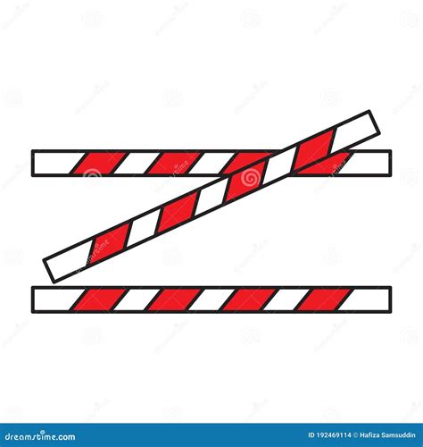 Crime Scene Tape Vector Illustration Decorative Design Stock Vector