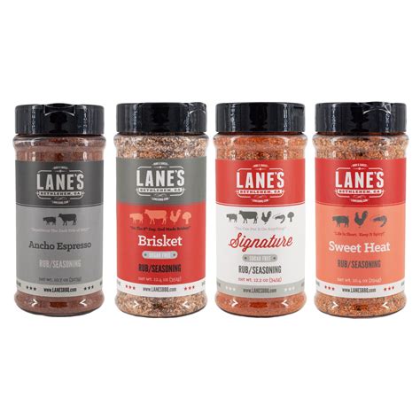 Lane S Bbq Core 4 Rub Set Seasoning Grilling Cooking