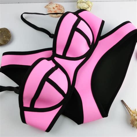 Buy Swimwear Woman Fashion Neoprene Bikinis Women New