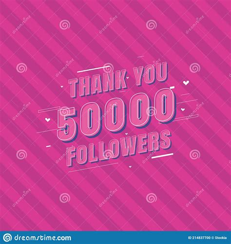 Thank You 50000 Followers Celebration Greeting Card For 50k Social