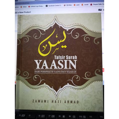 Jualan Penghabisan Stok Hard Cover Aras Mega Tafsir Surah Yasin Dari