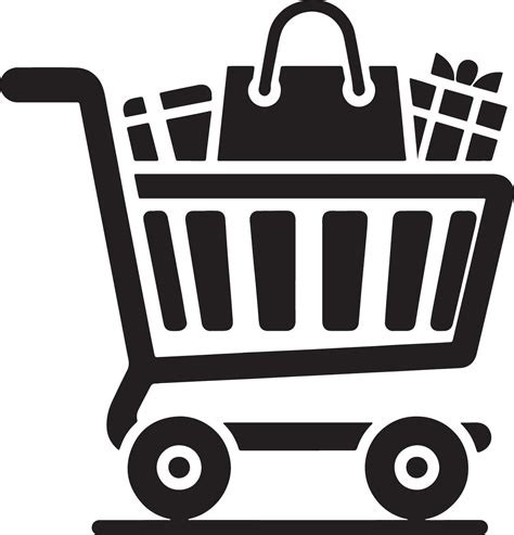 Editable Shopping Cart Silhouette Illustration 47580042 Vector Art At