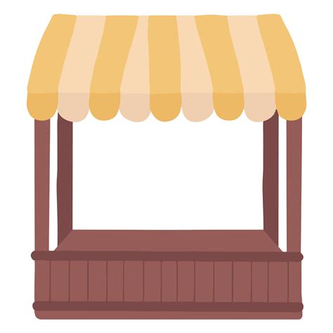 Wooden empty kiosk, market stall, market booth mockup. Farmers market organic. 24235240 Vector ...