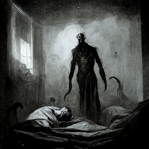 Prompthunt Gabriel Levac As A Sleep Paralysis Demon