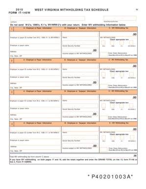 Fillable Online State Wv Form It W State Wv Fax Email Print