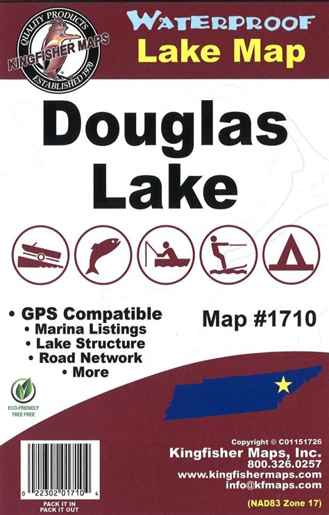 Douglas Lake Map by Kingfisher Maps, Inc. | Maps.com.com