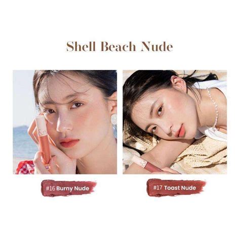 Promo New Colors Romand Zero Velvet Tint Baked Velvet Shell Beach Nude Editions 6 Colors