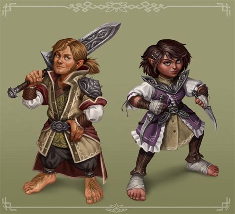 Artstation Halfling Fighters Ilina Naydenova