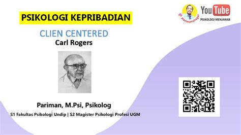 Konsep Kepribadian Menurut Humanistik Carl Rogers Youtube